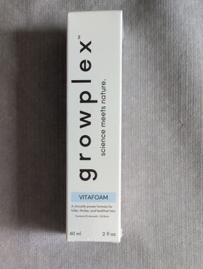 Grow Plex Vitafoam Hair Growth Foam - White & Light Blue